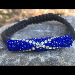 Scottish Flag Crystal Tube Bracelet